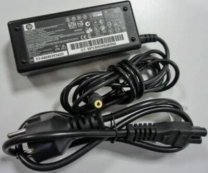 HP Netzteil AC Adapter, Stecker 4,8mm 1,7mm, 18,5V 3,5A 65W + Stromkabel - Bild 1 von 2