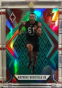 2020 PANINI PHOENIX ANTOINE WINFIELD JR ROOKIE, #161, GREEN #08/25, SUPER BOWL - Picture 1 of 3