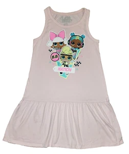 LOL Surprise Pink A-Line Tank Top Knee Length Dress Size M (7/8) - Picture 1 of 6