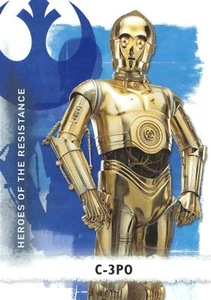 Star Wars Rise Skywalker Series 2 HEROES RESISTANCE Insert Card HR-7 / C-3PO - Picture 1 of 2