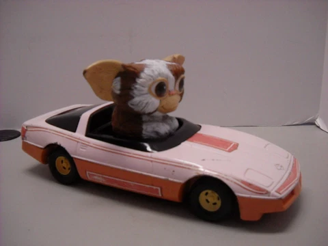 Vintage Gremlins Gizmo ERTL Corvette 1984 Made in USA Figure Doll Cover