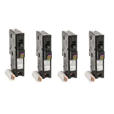 Homeline 20 Amp Single-Pole Dual Function (CAFCI GFCI) Circuit Breaker (4-Pack)