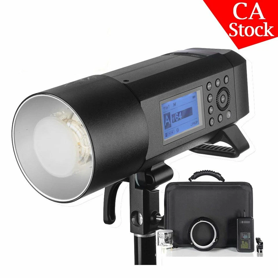 Godox TTL 2.4G X System AD400Pro All-in-One Outdoor Flash Light Speedlite - Image 1 of 4