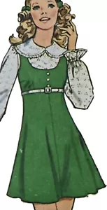 1960s Scoop Neck Skater Dress Poet Sleeve Blouse Simplicity 5424 Sewing Pattern - Foto 1 di 3