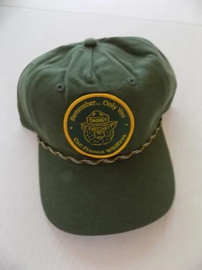Smokey Bear Baseball Cap Hat w/ Cloth Patch Green NPS HTF NOS w/ Tag - Picture 1 of 4