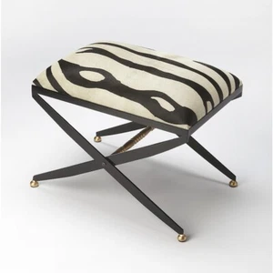 Butler Liddy Hair-On-Hide Stool, Multi-Color - 6143350 - Picture 1 of 1