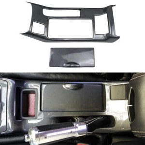 Cubierta del panel de freno de mano interior de fibra de carbono para Mitsubishi Lancer 2008-17 - Imagen 1 de 7