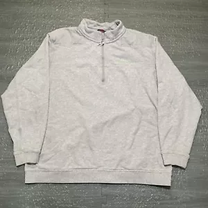 Vineyard Vines Pullover 1/4 Zip Gray Womens 2XL Embroidered Heavyweight Top - Picture 1 of 12