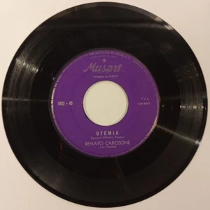 RENATO CAROSONE E IL SUO QUARTETTO - UFEMIA - MEXICAN 7" SINGLE, PLAIN SLEEVE - Picture 1 of 3