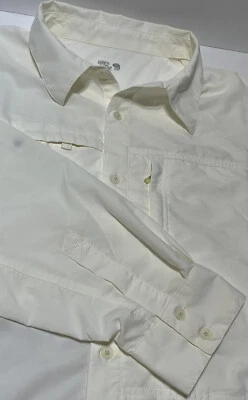 MOUNTAIN HARDWEAR Hiking Fishing Shirt Mens Size XXL Long Sleeve Grey 2XL Vented - Image 1 of 4