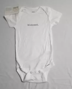 "Gerber Onesie, ""bendito""." Talla 6-9 meses # 469 - Imagen 1 de 6
