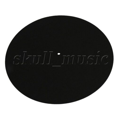 Black Turntable Slipmat Disc Record Player DJ Vinyl Placemat Pad Felt