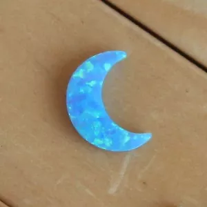 Mondsichel La Luna Feueropal Charm Anhänger Lose Edelstein Perle Schmuckherstellung - Bild 1 von 5