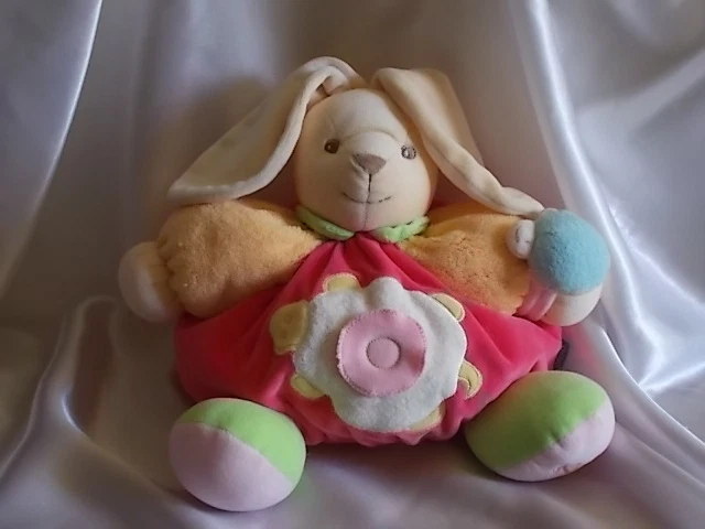 Doudou d'activité lapin, tortue, grelot, Kaloo - Image 1 of 1