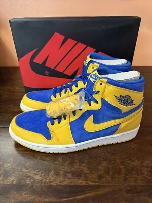 НОВЫЙ 2013 NIKE AIR JORDAN 1 РЕТРО ВЫСОТЫ OG LANEY 555088-707 МУЖСКОЙ РАЗМЕР 12 - Изображение 1 из 4