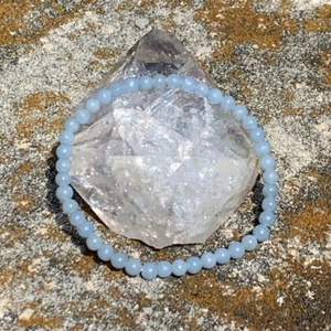 Angelite Bracelet 4mm - Picture 1 of 3