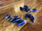 So Gorgeous Blue And Clear Bead Lot- Set Of 12!!!!