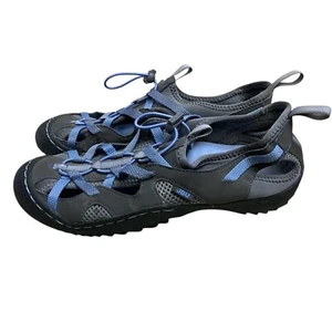 JBU Bungee Sport Shoes Womens 8M Gray Blue Water Ready Lightweight Shoe Hiking - Picture 1 of 7