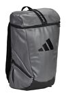 Adidas Combat Sports "Martial Arts" Gray/Black Tearproof Nylon Backpack Sz-M🔥🔥