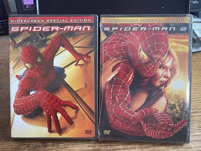 SPIDER-MAN / SPIDER-MAN 2 Double Feature Bundle Excellent Condition DVDs - Image 1 of 4