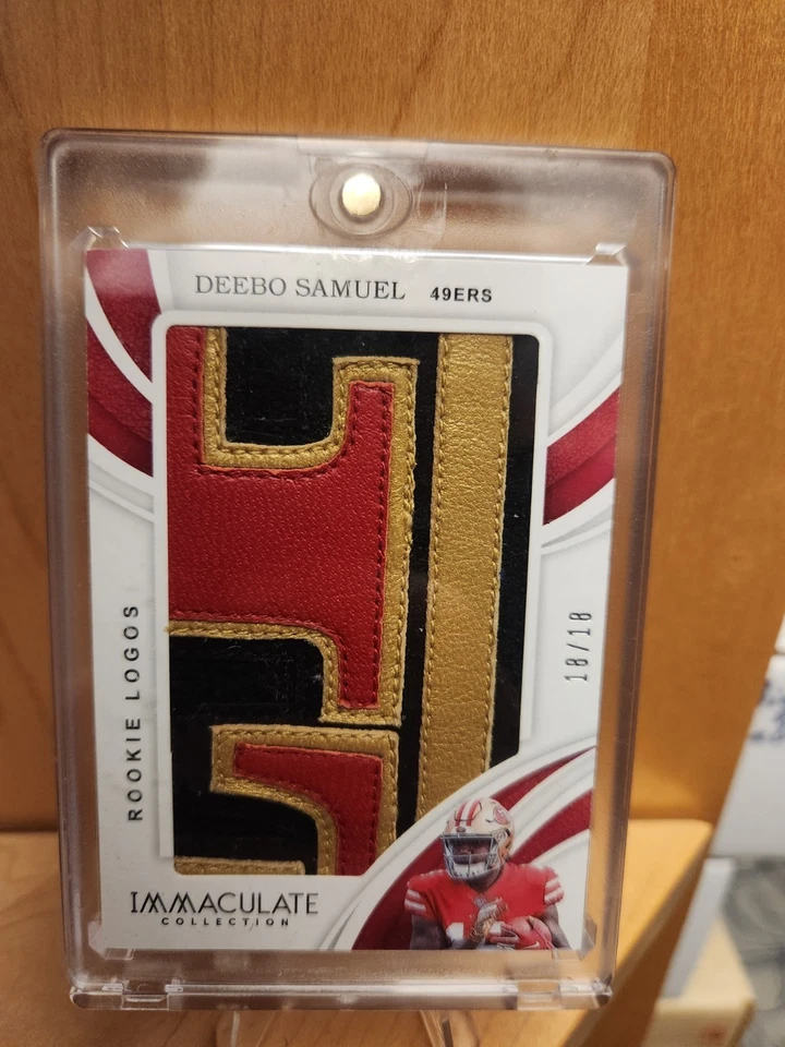 2019 Panini Immaculate Collection Rookie Logos Deebo Samuel #RL-17 18/18 Bookend - Image 1 of 1