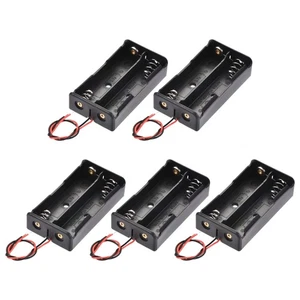 5 x Custodia Batteria Storage Box 2 Slot x 3,7V 2 Fili Piombo per 2 x Batteria - Foto 1 di 6
