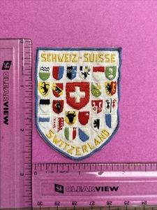 Vintage Embroidered Souvenir Patch From Switzerland - Picture 1 of 2