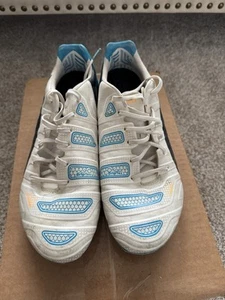 PUMA EVOPOWER 1.2 ULTIMATE PRO SOCCER FOOTBALL CLEATS WHITE/LIGHT BLUE - Size 11 - Picture 1 of 14