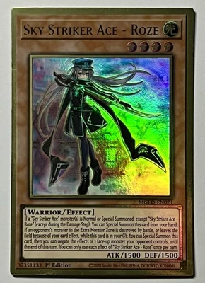 Sky Striker Ace - Roze MGED-EN021 (LP) Premium Gold Rare 1st Edition YuGiOh! TCG - Image 1 of 3