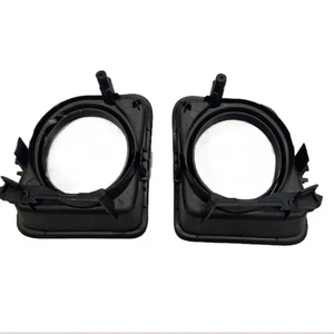 Black Fog Light Case Covers Pair for Toyota Tundra 2014-2021 52127-0C070 Plastic - Picture 1 of 10