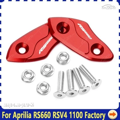 For Aprilia RS660 RSV4 1100 Mirror Hole Cover Driven Mirror Eliminators Cap - Image 1 of 4