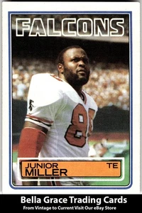 1983 Topps Junior Miller #23 Atlanta Falcons NFL Football - Picture 1 of 2