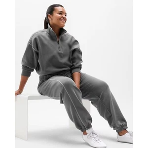 Pantalones de chándal Athleta Forever polar XL grises elásticos transpirables - Imagen 1 de 8