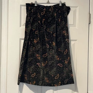 Falda Larga Terciopelo Melissa Burke Vintage Talla 12 Flower Power Paisley Años 2000’s Y2K - Imagen 1 de 15