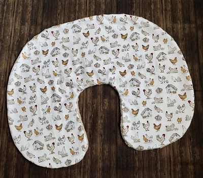 Country Chickens Farm Beautiful Nursing Pillow Cover - Image 1 of 4