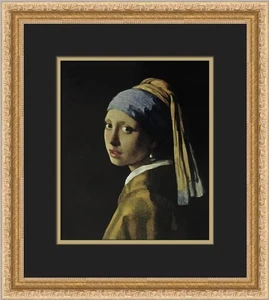 Johannes Vermeer Mädchen im Turban individuell gerahmter Druck - Bild 1 von 2