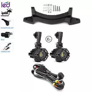 MOTORRAD LED SCHEINWERFER E9 + GRILL + KABELBAUM KIT + HALTERUNG BMW LC1200GS R 1250 GS LC - Bild 1 von 10