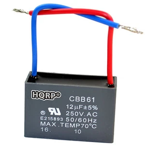 HQRP Capacitor de Motor para Hampton Bay de Ventilador 12uf, 2-Alambres / CBB61 - Picture 1 of 8