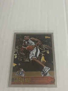 1996-97 Topps Foil NBA 50 Grant Hill #199 Pistons - Picture 1 of 2