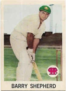 1965 Scanlens Cricket (4) Barry SHEPHERD Australia - Picture 1 of 2