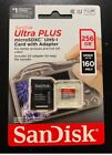 SanDisk Ultra Plus MicroSDXC UHS-I Memory Card with Adapter V10 256GB 150MBs