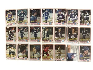 1981-82 O-Pee-Chee Toronto Maple Leafs 21 Different Hockey Card Team Lot SITTLER - Picture 1 of 2