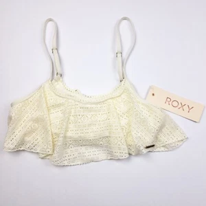 Roxy Swim Bikini Oberteil Ivory M Flutter Paradise Häkel - Bild 1 von 8