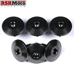 Tornillos de cubierta de culata de válvula de leva de titanio para Suzuki GSXR750, 1996 en adelante, negro - Imagen 1 de 3
