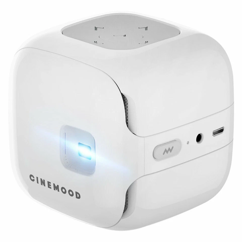 CINEMOOD CNMD0016WT Portable Movie Theatre Projector - White