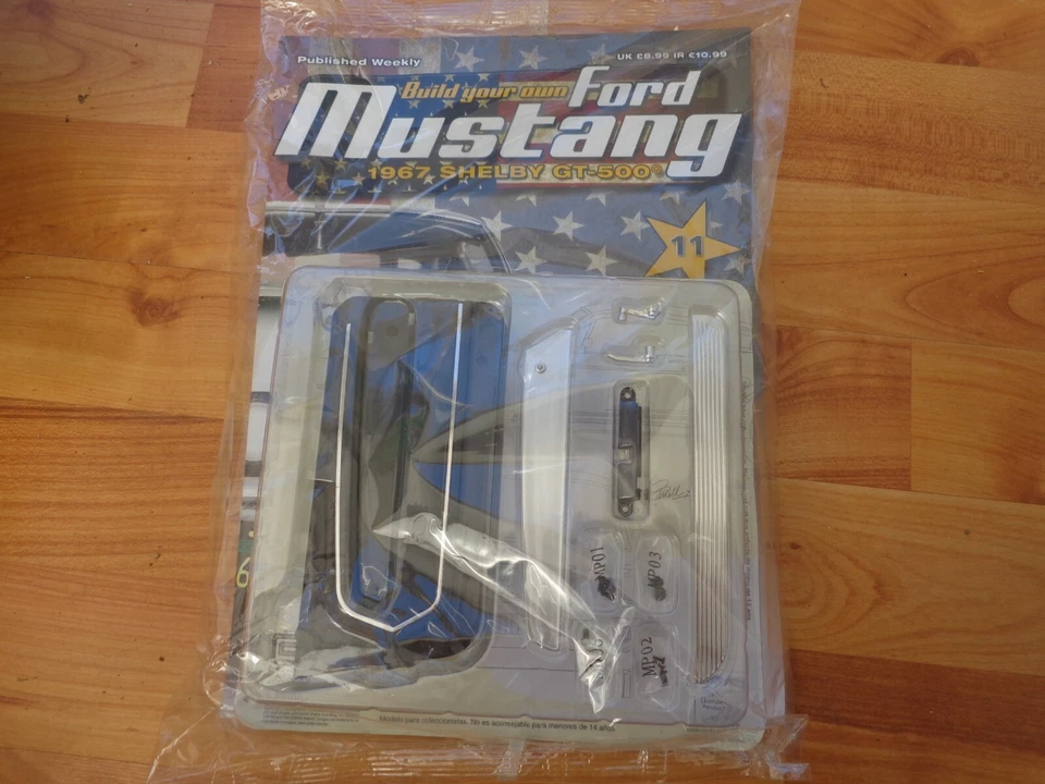 1/8 DEAGOSTINI Costruire il Proprio Ford MUSTANG 1967 Shelby GT-500 Tema 11 Inc - Immagine 1 di 1