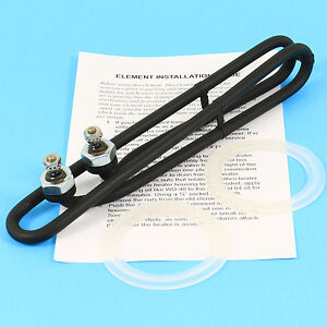Spa Heater Element COATED Hot Tub Heating Coil 4kw SIDE Terminals 9.8"