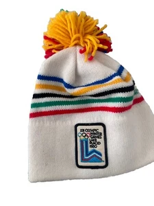 Autentico Berretto Uniforme Lago Placid 1980 XIII Giochi Olimpici Invernali 100% Lana - Foto 1 di 11