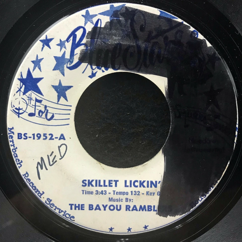 Skillet Lickin'/Liza by The Bayou Ramblers (Blue Star BS-1952)7" Square Dance VG - Image 1 of 2
