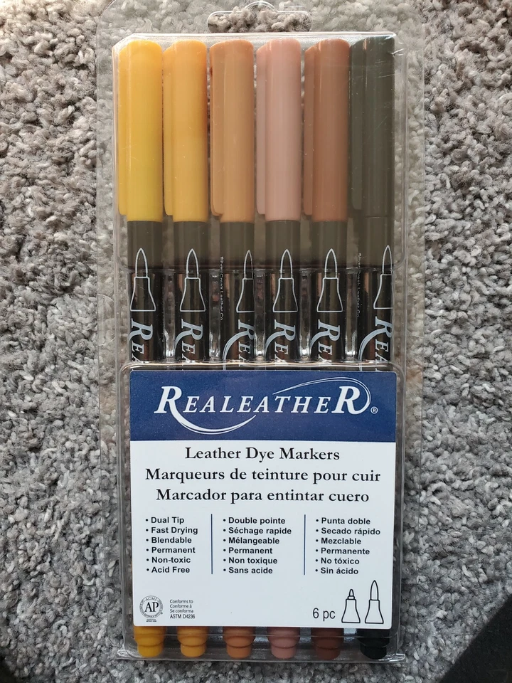 Marcadores de tinte de cuero real, tonos tierra Foto 1 de 1